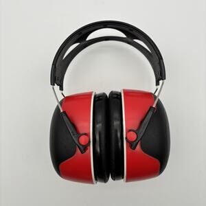 3M Pro-Grade Black/Red NRR 30dB Lightweight & Adjustable Noise-Reducing Earmuffs